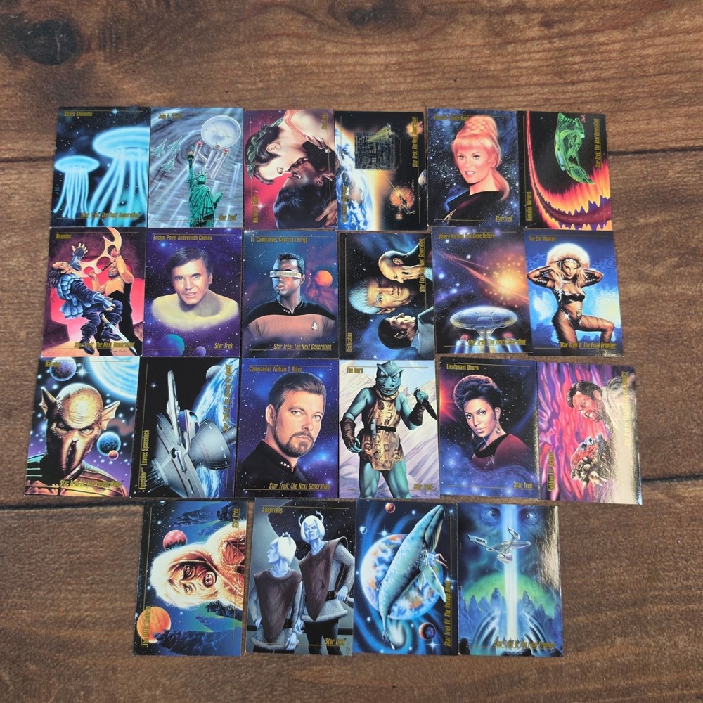 SkyBox Star Trek Master Series Trading Cards Lot 19 Multi Excellent Art Cards
